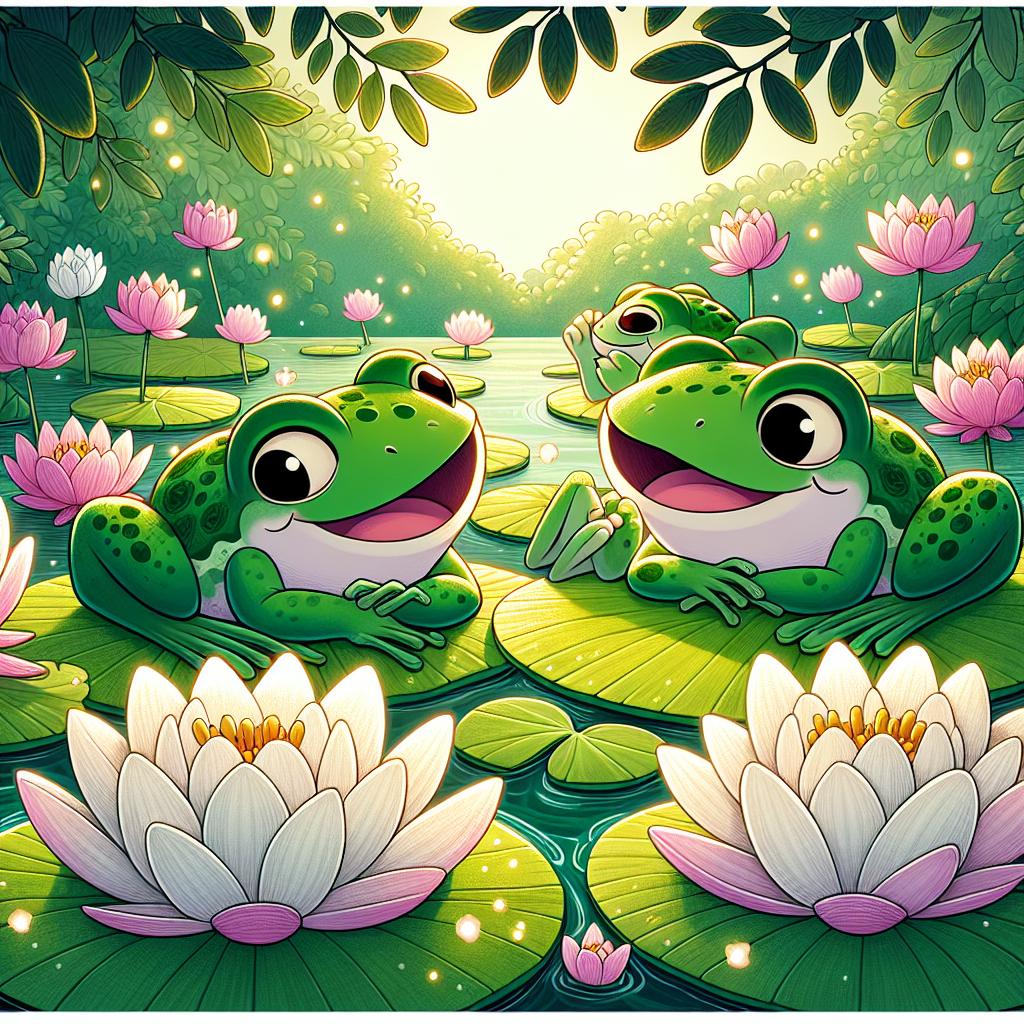 Lily Pad Frogs' Daydream