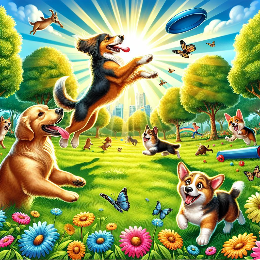 Paw-sitive Vibes at Sunny Park