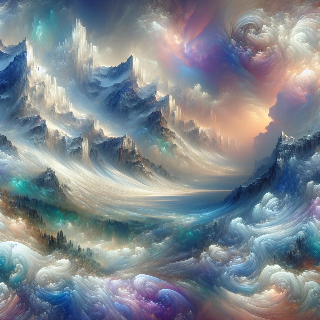 Whispers of the Frosted Peaks