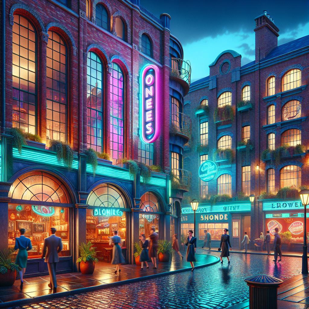 Neon Dreams of Vintage Urban Splendor