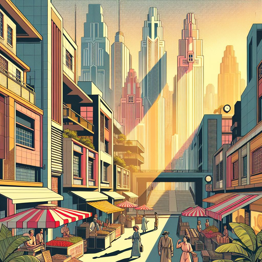Retro Urban Dreamscape