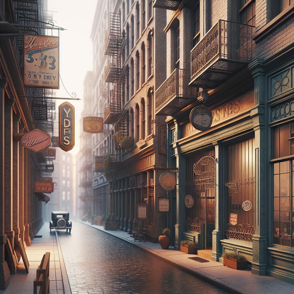 Retro Urban Marvel: The Grated Passageway