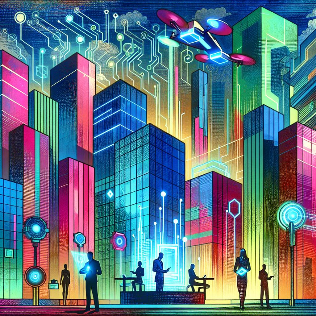 Neon Innovations: The Corporate Utopia