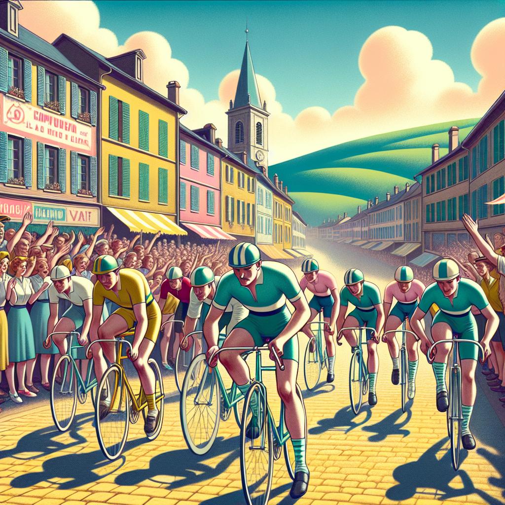 Vintage Bicycle Race Spectacle