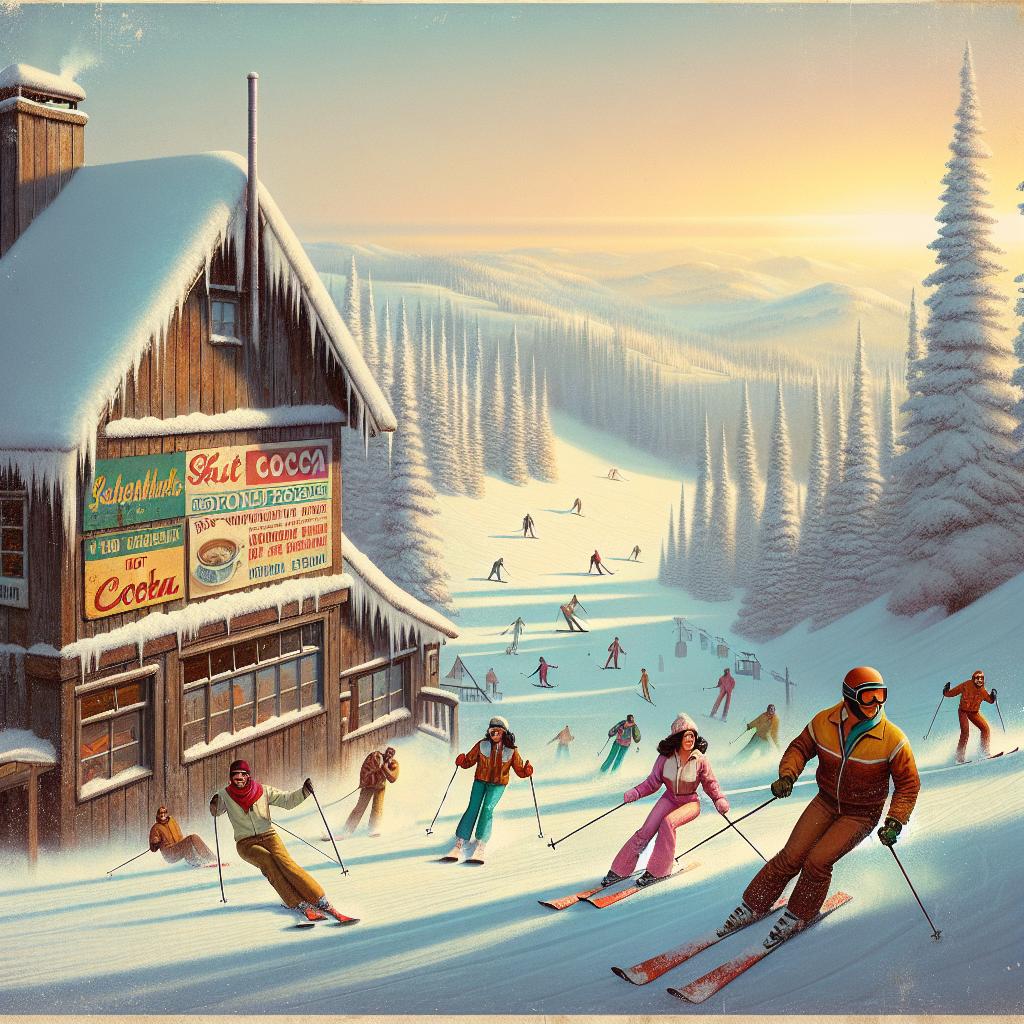 Retro Skiing at the Alpine Lodge