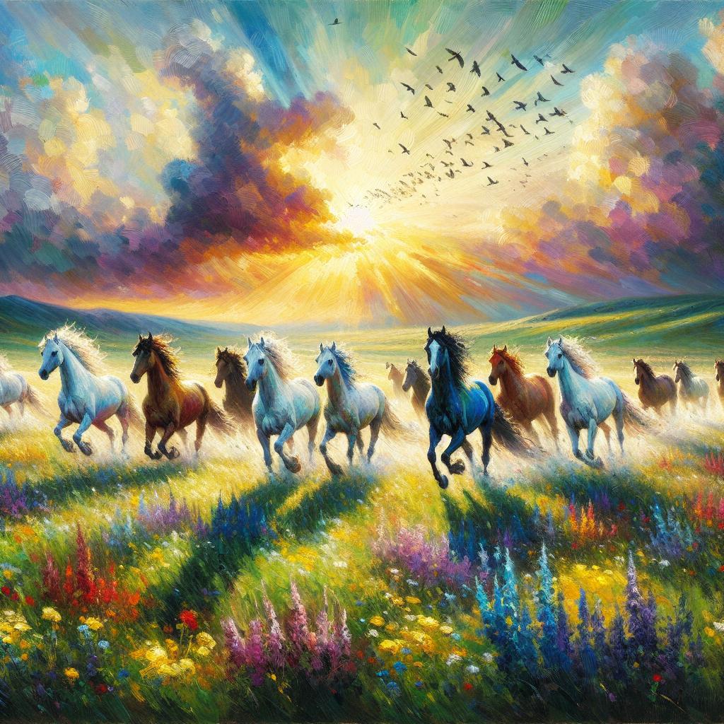 Chasing Light: A Gallop Through Dreamscape